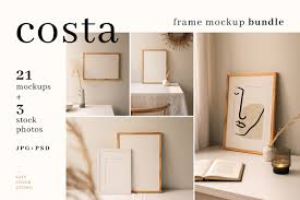 This free mockup comes with an editable profile picture, profile username, post image, likes, and comments section. Costa Frame Mockup Bundle Design Cuts