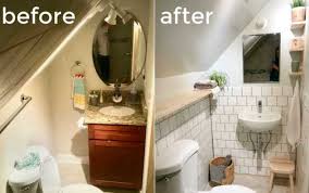 5 simple monochrome attic bedroom. How To Save Space In A Tiny Bathroom The Unprofessional