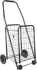 dbest products Cruiser Cart Sport Shopping Grocery Rolling Folding Laundry Basket on Wheels Foldable Utility Trolley Compact Lightweight Collapsible, Black