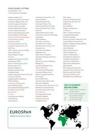 Eurospan Middle East Africa New Books Catalogue 2019 Pages