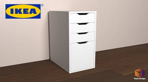 In this video i demonstrate how to remove a drawer from already assembled alex drawer unit Ikea Alex Desk Drawer Unit Drop File 3d Model
