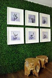If you want to create a unique space for your kids to learn, grow and explore, than artificial grass is also suitable for use inside your home as a floor and wall covering. Cousins Undercover Grass Decor Outdoor Wall Art Artificial Grass Wall