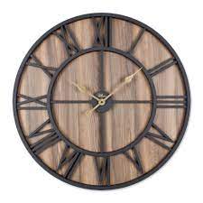 Many black wrought iron clock have vintage roman numerals or large numbers, which makes them easy to read compared to others. Black Best Seller Wrought Iron Wall Clock With Wooden Backboard Buy Wall Clock Home Decorative Wooden Clock Luxury Wall Clock Product On Alibaba Com