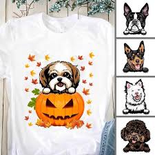 4.5 out of 5 stars 1,929. Personalized Dog Shirt Gifts For Dog Lovers Peeking Dog Halloween Fall Season Trending Custom