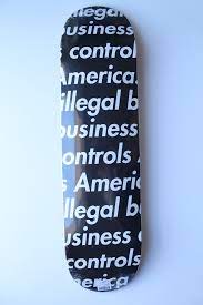 This pack contains the complete ''illegal business controls america'' deck set. Authentkicks Supreme Illegal Business Controls America Skate Deck