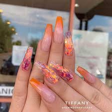Artificial nail yellow butterfly elegant fake press on nails long coffin tips. 23 Clear Acrylic Nails Trends That Will Prompt You Amazingly
