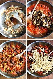 Chez Panisse Eggplant Caramelized Onion And Tomato Pasta Eggplant Pasta Summer Pasta Dishes Fresh Tomato Sauce