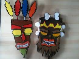 Build Uka Uka Wall Piece Crash Bandicoot Tattoo Crash Bandicoot Crafts