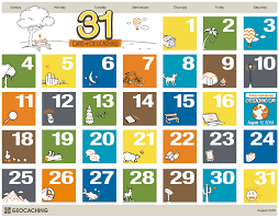 Search on info.com for calendar for august 2013. 31 Days Of Geocaching Printable Calendar Official Blog