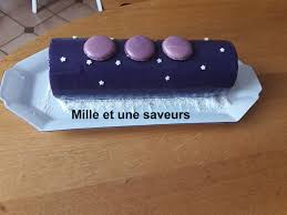 Buche Myrtille Insert Vanille Un Delice Mille Et Une Saveurs Dans Ma Cuisine Myrtille Recette Dessert Vanille