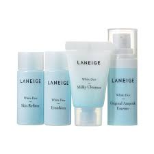 Good old water, aka h2o. Buy Laneige White Dew Trial Kit Milky Cleanser 10ml Skin Refiner 15ml Emulsion 15ml Essence 7ml Yesstyle Laneige Cleanser Skin