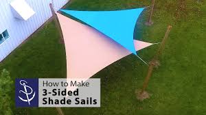 Our structures are designed, engineered, manufactured and installed. How To Make 3 Sided Shade Sails Youtube