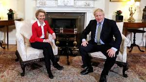 Ein sprecher sagte, dass kommissionspräsidentin ursula von der leyen aus ihrer sicht auf augenhöhe mit dem türkischen staatschef, recep tayyip erdogan, und dem. Von Der Leyen In London Eine Klare Brexit Botschaft Fur Johnson Tagesschau De