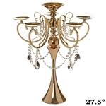 Tall amethyst/gold etched candle/votive/tealight holder 29cms tall. Candle Holders At Public Wholesale Prices Luxury Event Decorations