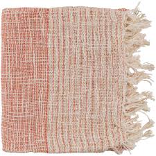 Erindale Burnt Orange Cotton Blend Throw Burnt Orange Throw Blanket Art Of Knot Woven Throw Blanket