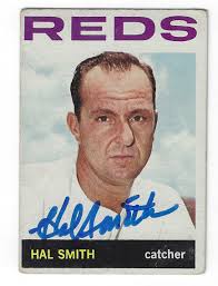 Autographed HAL SMITH 1964 Topps Card