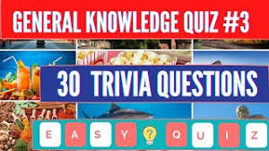 Use it or lose it they say, and that is certainly true when it comes to cognitive ability. General Knowledge Quiz 3 30 Trivia Questions And Answers Quiz Youtube