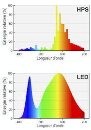 Choisir le spectre lumineux adapté à ses plantes est fondamental si vous avez le projet d'acheter une lampe led horticole. Fichier Leds Sodium Spectrum Fr Jpg Wikipedia