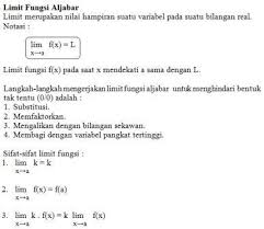 Maybe you would like to learn more about one of these? Materi Matematika Kelas Xi Ipa Limit Fungsi Aljabar Ibu Guru Susi Sr