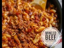 Bring water and milk to boil in medium saucepan over high heat. Minced Beef Macaroni Youtube