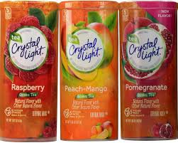 Crystal Light Green Tea Drink Mix Variety Pack 3 Flavors 2 Canisters Each Flavor 6 Canisters Total