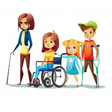 Criancas Deficientes Vetor Premium Premium Vector Freepik Vector Amor Criancas Desenho Animado Saude Criancas Criancas Especiais Lingua De Sinais
