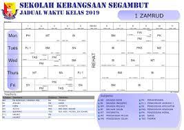 Akses bahan pdp atas talian kmpk. Jadual Waktu Kelas 2019 Sek Keb Segambut Kuala Lumpur