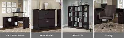 Amazon Com Bush Furniture Cabot 2 Drawer Lateral File Cabinet Espresso Oak Furniture Decor