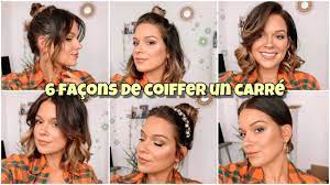 Coiffure de mariage / wedding hair style carrã© long plongeant â© jeanclaude biguine. 6 Coiffures Sur Un Carre Tres Facile Youtube