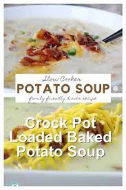 Crock Pot Potato Soup Recipe Recipe Potato Soup Potato Soup Crock Pot Slow Cooker Potato Soup