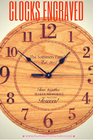 Custom Engraved Clocks Personalized Clocks Engraved Clock Clock Gift Wedding Gifts For Parents