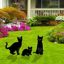 From traditional terracotta to plastic and ceramic; Cat Garden Decoration Acrylic Waterproof Cat Yard Art Statues For Garden Backyard Lawn Stakes Black Cat Garden Ornaments Wish