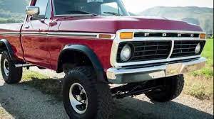 The truck is in very good shape body doesn't have a single dent. 1974 Ford F100 Ranger 428 Cobra Jet V8 Frame Up Restore New Paint Interior Amazing Power Youtube