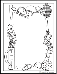 These free, printable summer coloring pages are a great activity the kids can do this summer when it. 121 Sports Coloring Sheets Customize And Print Pdf