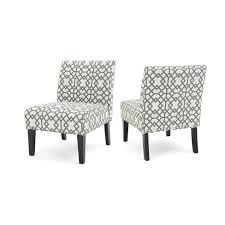 Contemporary grey for a modern. Set Of 2 Kassi Accent Chair Geometric Patterned Gray Christopher Knight Home Target