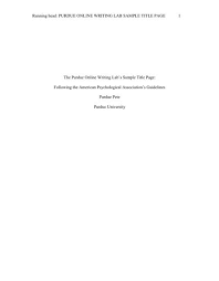 This page reflects the latest version of the apa publication manual these owl resources will help you learn how to use the american psychological association. Apa Style Citation Help From The Owl At Purdue One Of The Best Online Writing Labs On The Internet Incl Apa Format Title Page Apa Essay Format Apa Formatting