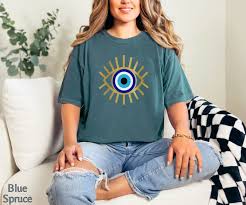 Comfort Colors Evil Eye Shirt, Evil Eye Tarot T-shirt, Turkish Evil Eye,  Mystical Hamsa Eye Tee, Witchy Shirt Gift, Mystical Eye Shirt