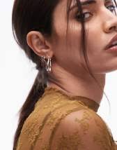 Luv AJ sterling silver mini cross hoop earrings