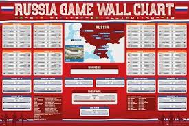 Fifa World Cup 2018 Russia Tournament Wall Chart Fill In
