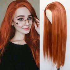 22inch Ginger Long Straight Lace Front Wig NEW
