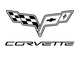 Black And White Corvette Logo Corvette Car Logo Dealership Garage Sticker Vinyl Decal Wall Etsy In 2020 Corvette Car Logos Logos