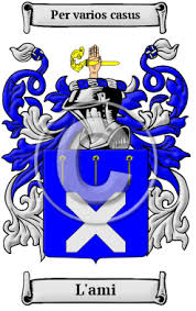 L'ami Name Meaning, Family History, Family Crest & Coats of Arms