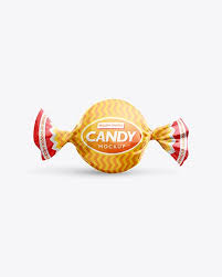 Candy Mockup Front View In Packaging Mockups On Yellow Images Object Mockups Mockup Free Psd Mockup Mockup Psd