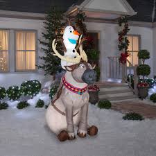 Maybe you would like to learn more about one of these? Gemmy Inflatables Disney Olaf Sitting On Sven Scene Amazon Com Au Garden