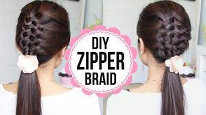 Best hairstyles for girls 2021 amazing hairstyles tutorials compilation 2021 most beautiful hairstyles for girls easy hairstyles #hairstyles #hairstyle #haircut. Zipper Braid Hair Tutorial 2 Ways Braided Hairstyles Youtube