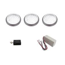 Home depot under cabinet lighting hardwired. Macleds Led Dimmable Hard Wired Under Cabinet Puck Light 3 Pack Pop 3 Dim Hw D The Home Depot Led Puck Lights Puck Lights Cabinet Lighting