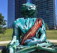 Suburban Buddha Found-Wood Sculpture - Evelyn Jackson Wild ...