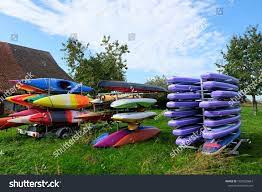 Greifensee Zurich U002f Switzerland October 2019 Kayak Boat And Paddle Board Equipment For Water Sport Ac Water Sports Activities Kayak Boats Kayak Paddle