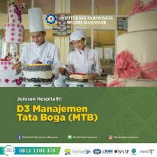 Check spelling or type a new query. D3 Manajemen Tata Boga Politeknik Pariwisata Makassar
