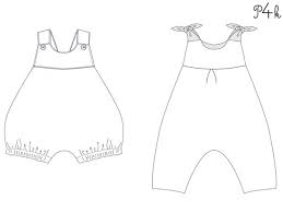 Möchtest du ein kostenloses schnittmuster? Lotte Luna Baby Kinder Overall Latzhose Schnittmuster Pdf Mit Schleifen Oder Knopfen 2 Modelle